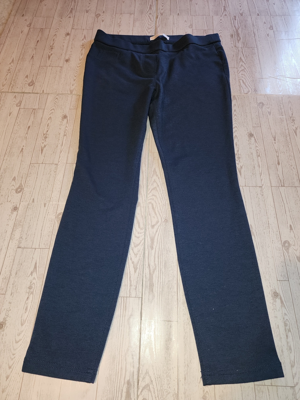No Boundaries Woman's Pull-on Knit Pants NAVY Blue Size L